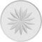 Ekena Millwork Standard Grayson Flower Rosette With Beveled Edge, 7"W x 7"H x 1/2"P ROSP070X070X050GRY10 - alternate 2